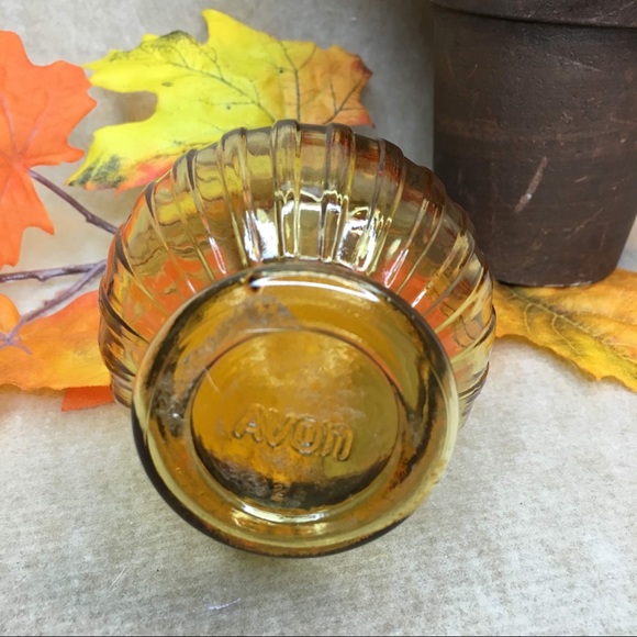 Vintage Avon amber glass cruet bottle with stopper - Picture 4 of 5